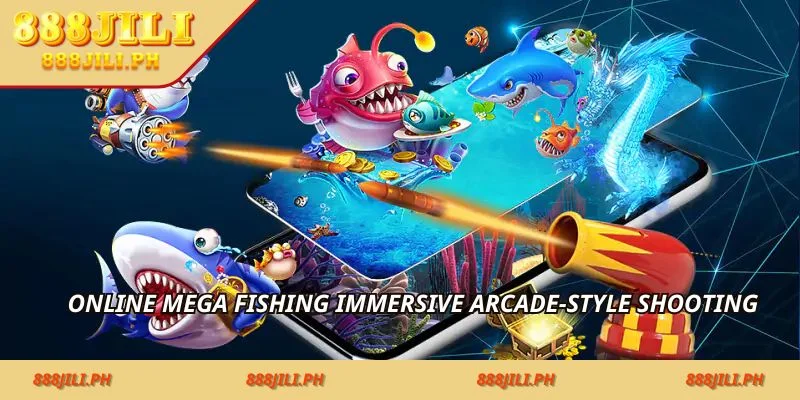Online mega fishing immersive arcade-style shooting