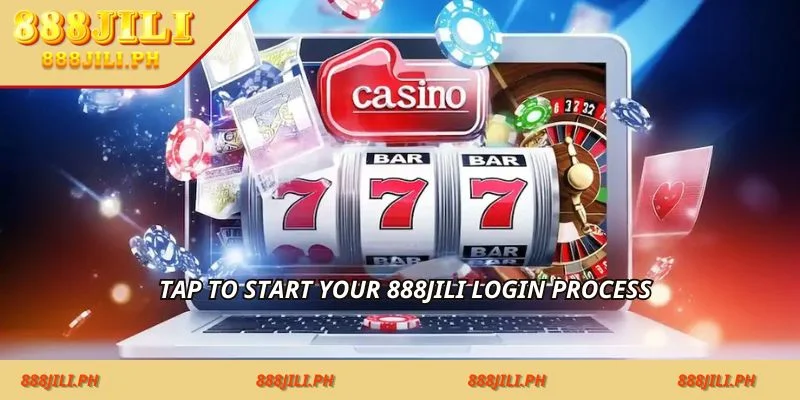 Tap to start your 888jili login process