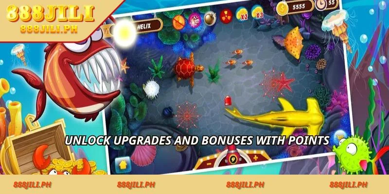 Unlock upgrades and bonuses with points