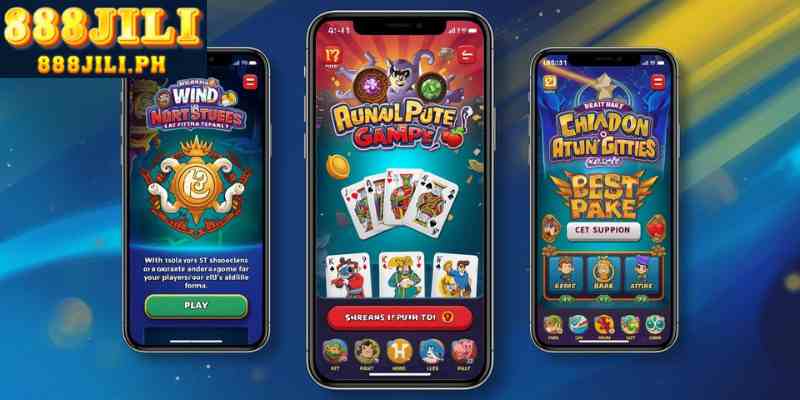 Mobile-friendly online card games interface used by Filipino players